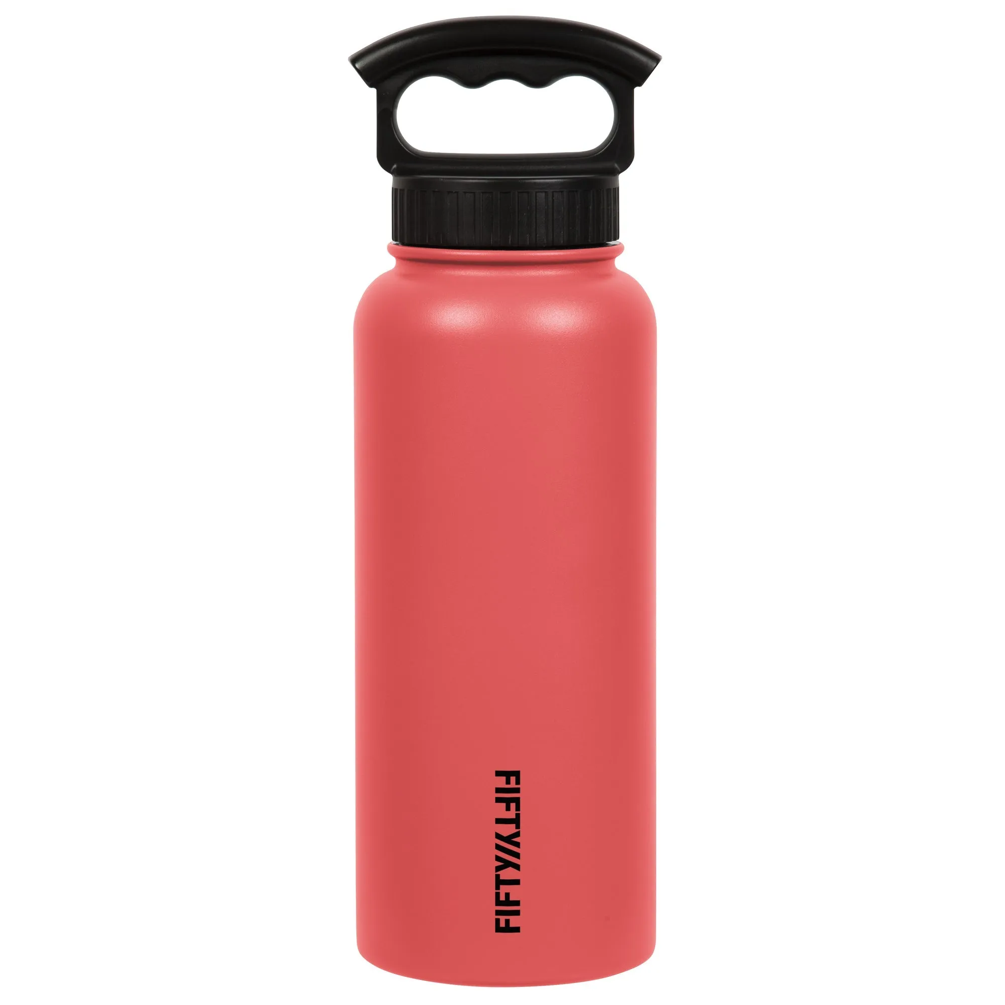 34oz Insulated Bottle with Wide Mouth 3-Finger Lid