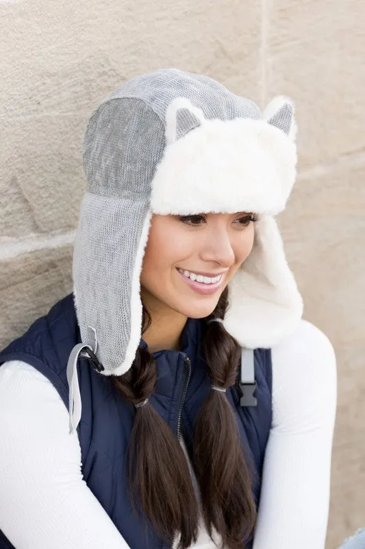 Aili's Corner Kitten Ear Trapper Hat