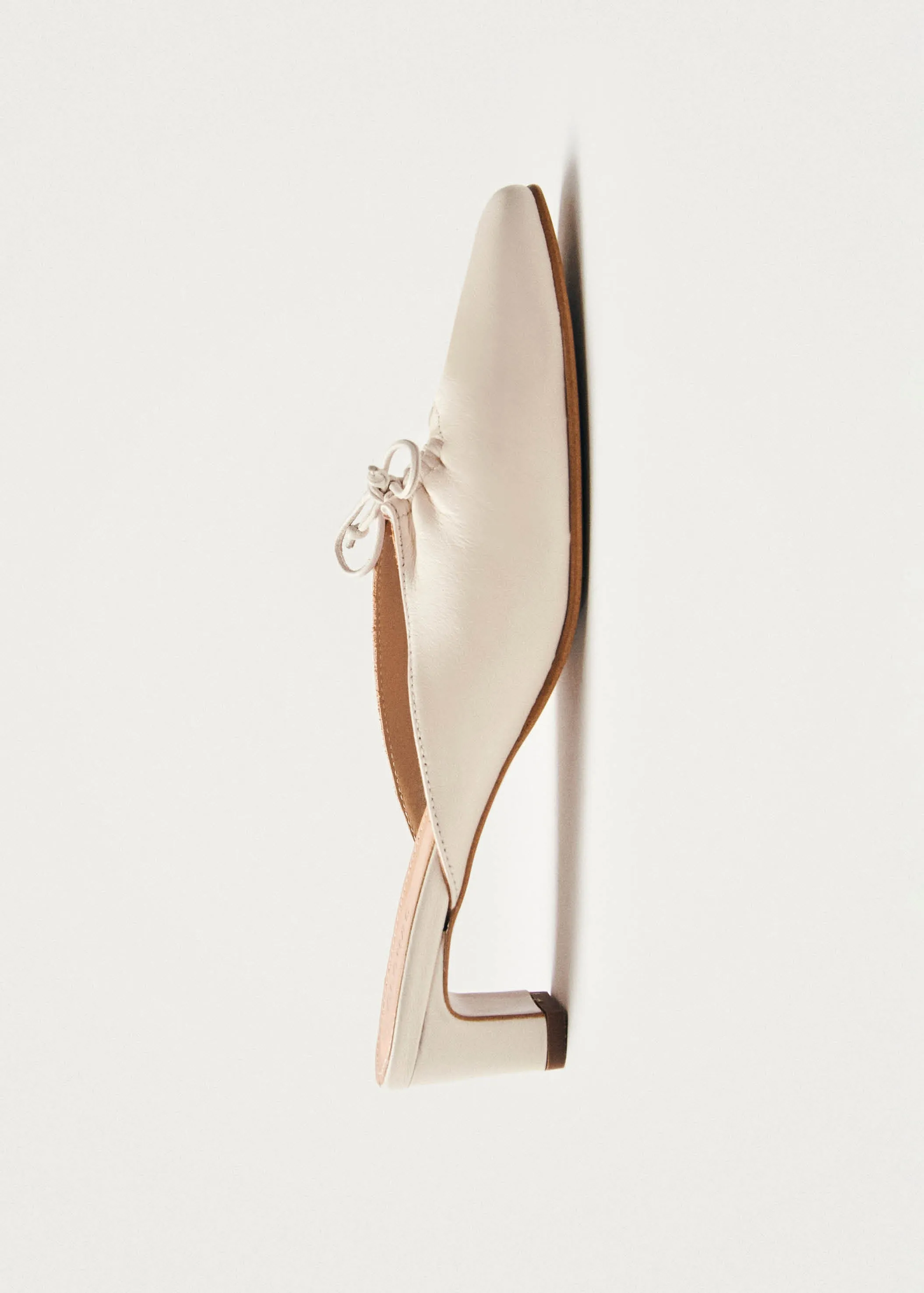 Amar Cream Leather Mules