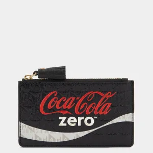 Anya Brands Sleek Coke Zero Zip Card Case Holder