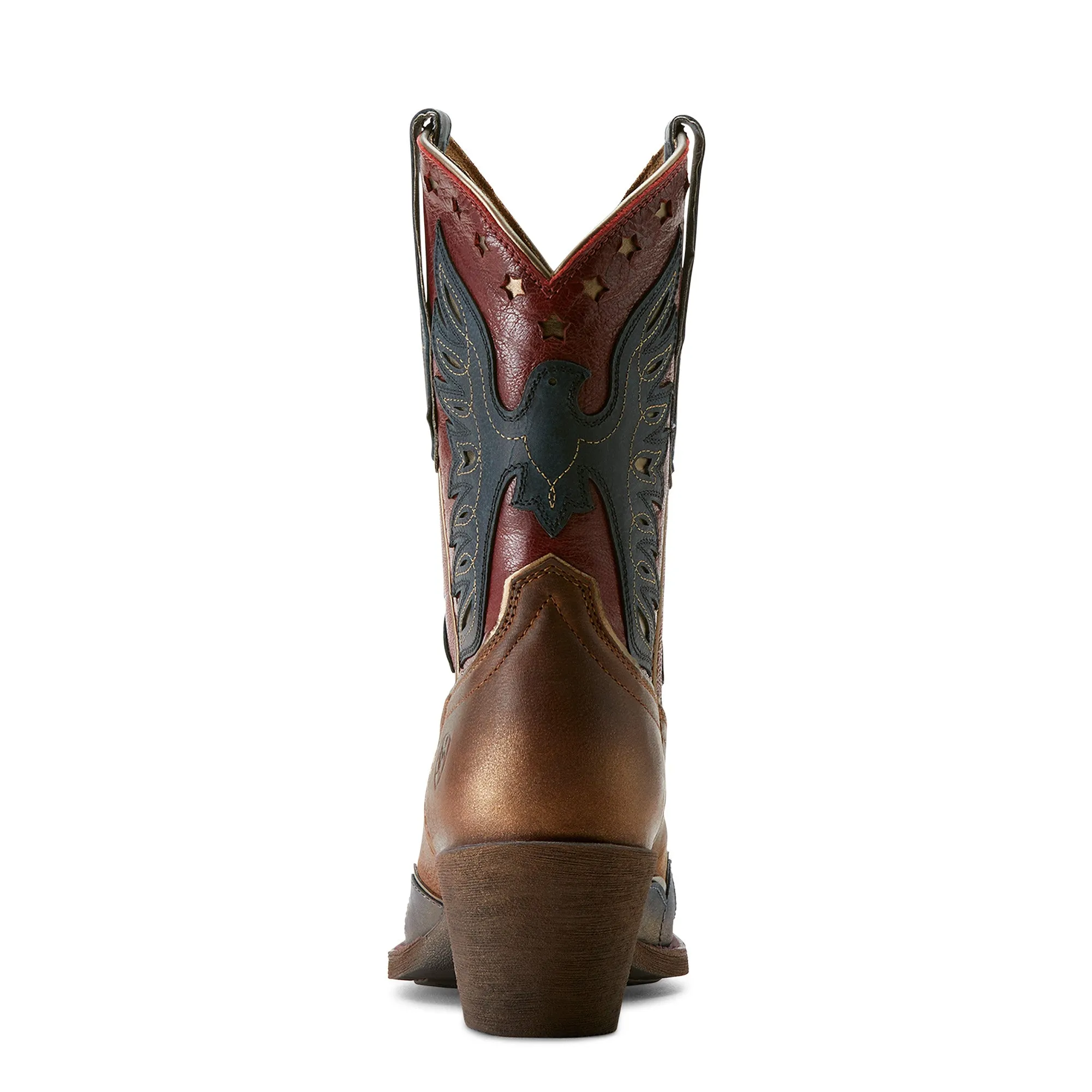 Ariat Women's Bravery Boot - Dusted Fresh Denim/Sassy Brown/Eagle Pride