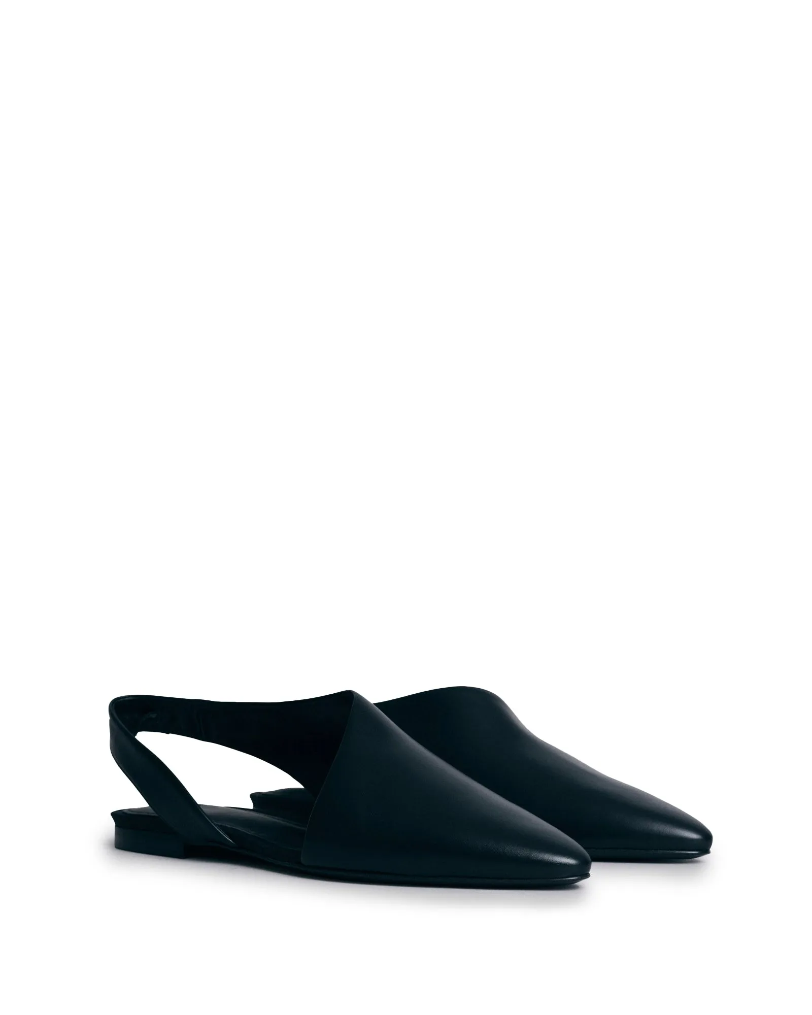 Asymmetrical Slingback Flats