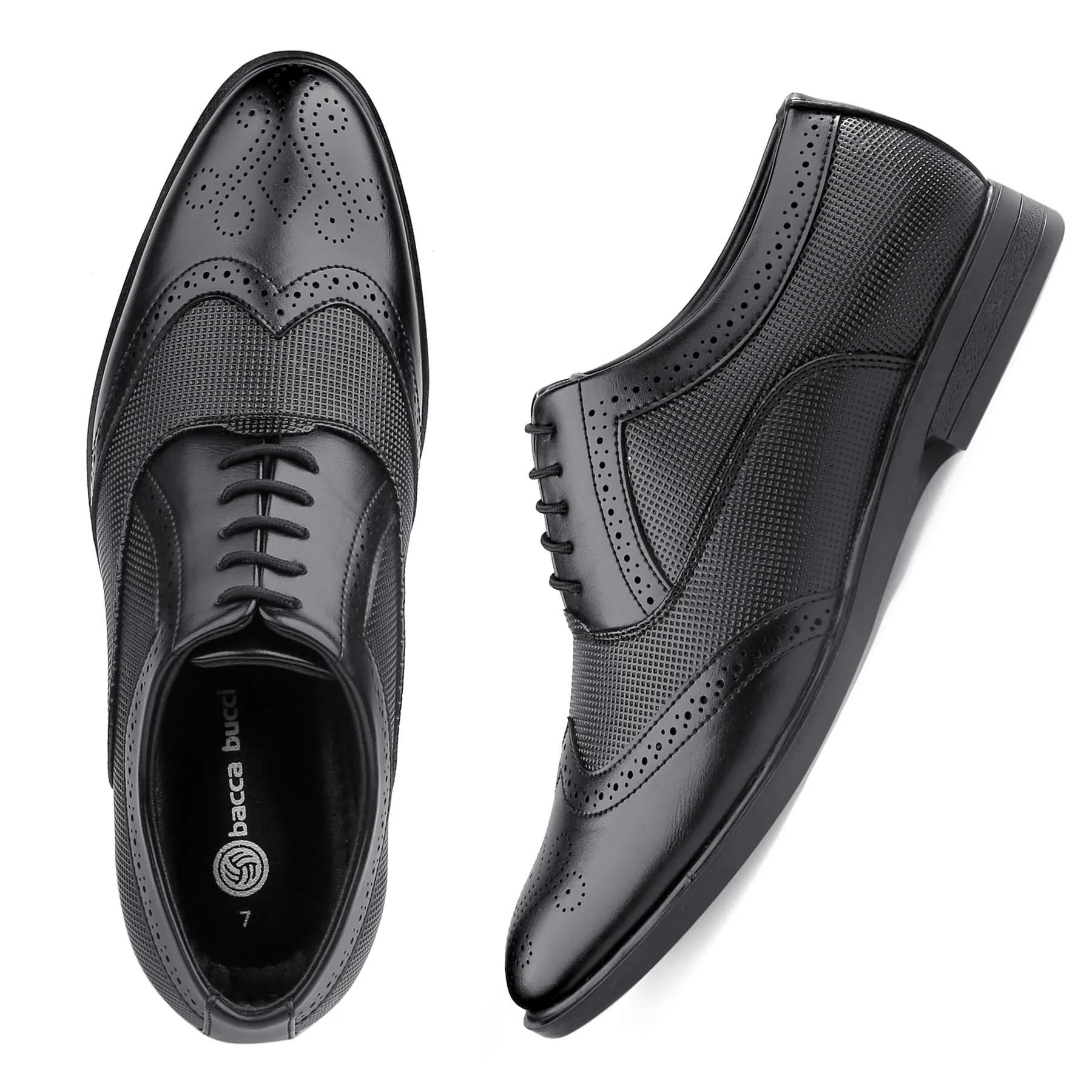 Bacca Bucci VICTORIA Formal Shoes with Superior Comfort | All Day Wear Office Or Party Lace-up Shoes