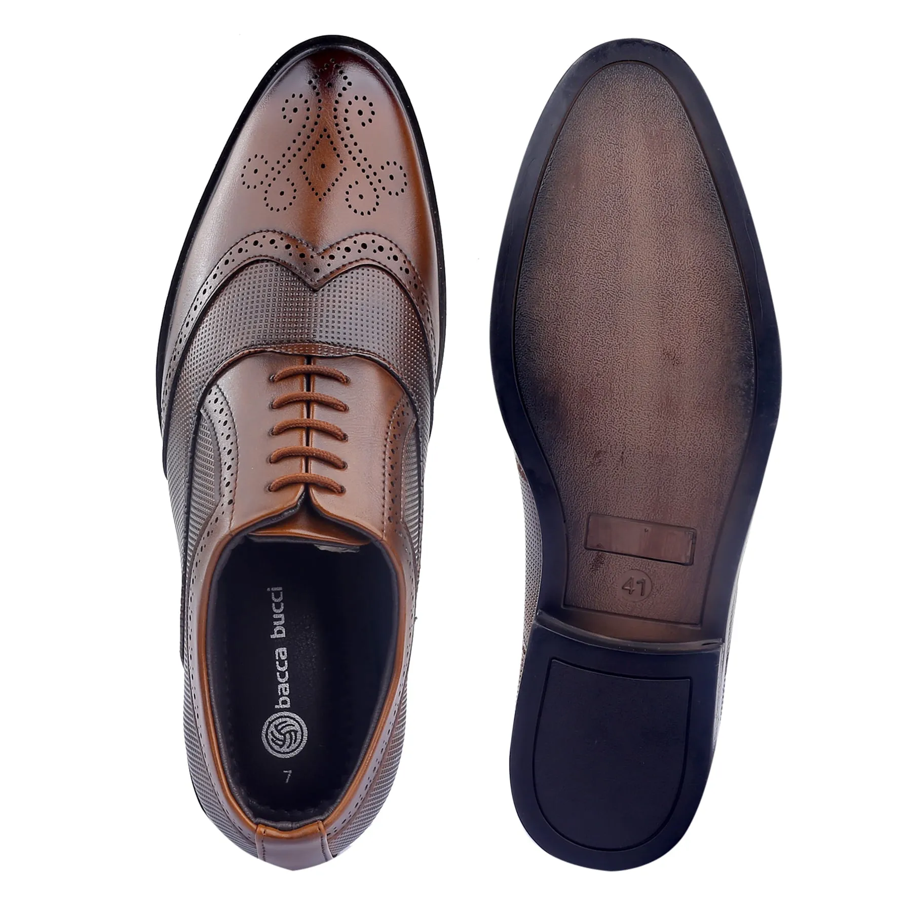 Bacca Bucci VICTORIA Formal Shoes with Superior Comfort | All Day Wear Office Or Party Lace-up Shoes