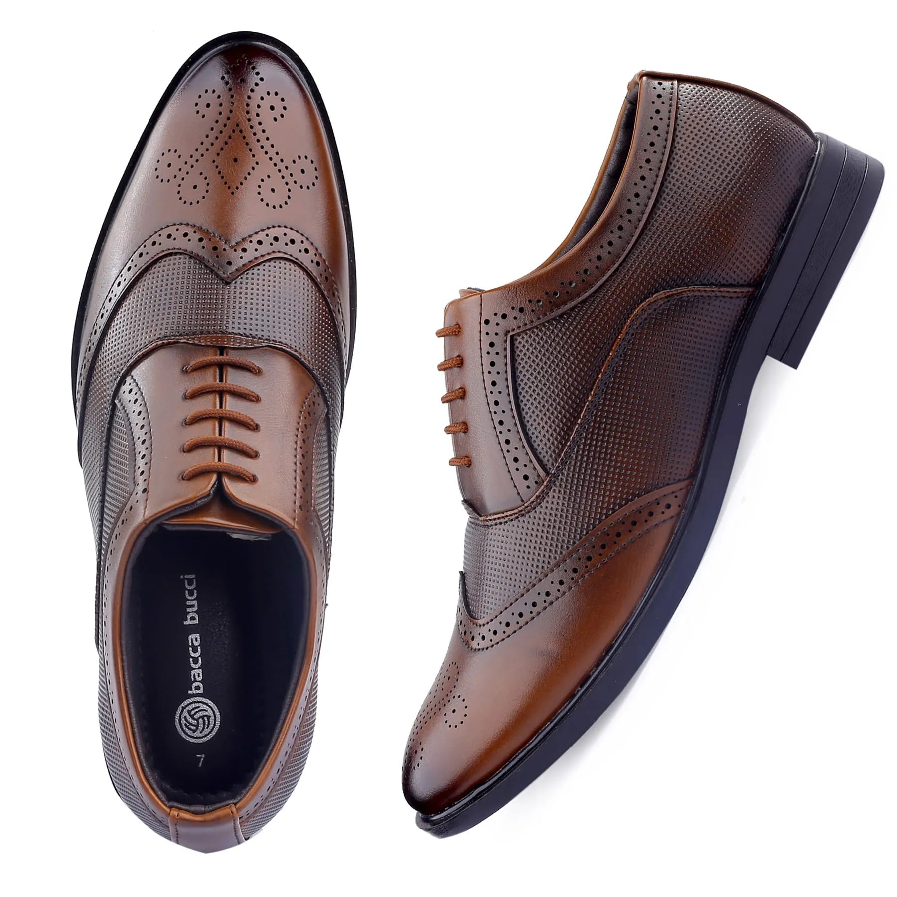 Bacca Bucci VICTORIA Formal Shoes with Superior Comfort | All Day Wear Office Or Party Lace-up Shoes