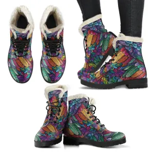 Boho Feather Boots