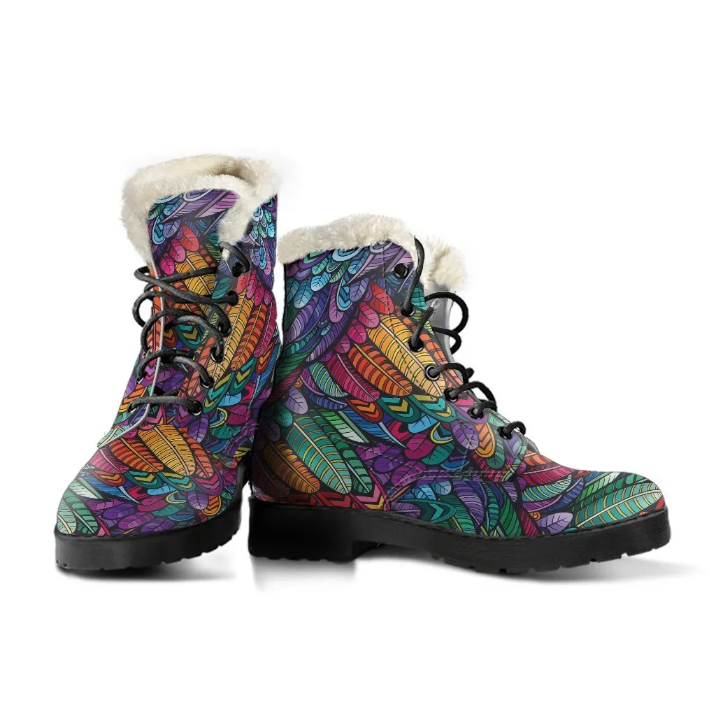 Boho Feather Boots