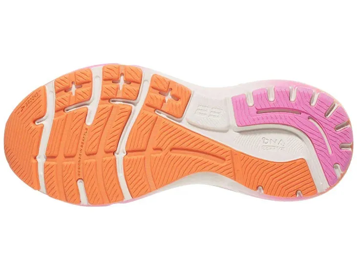 Brooks Women's Adrenaline GTS 23 Running Shoe - White Sand/Sunset/Fuchsia 1203811B117