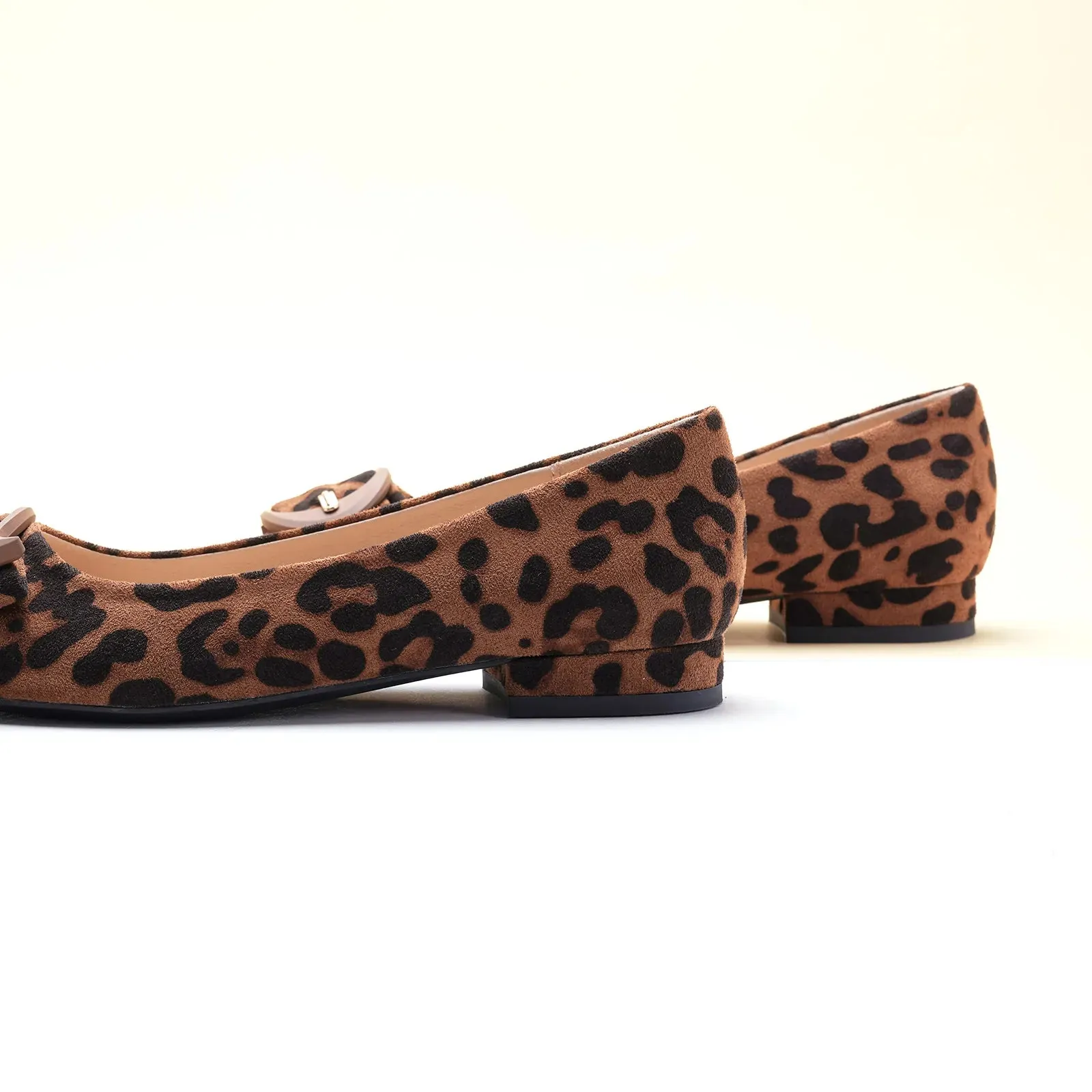 C Buckle Flats (Aida) Leopard