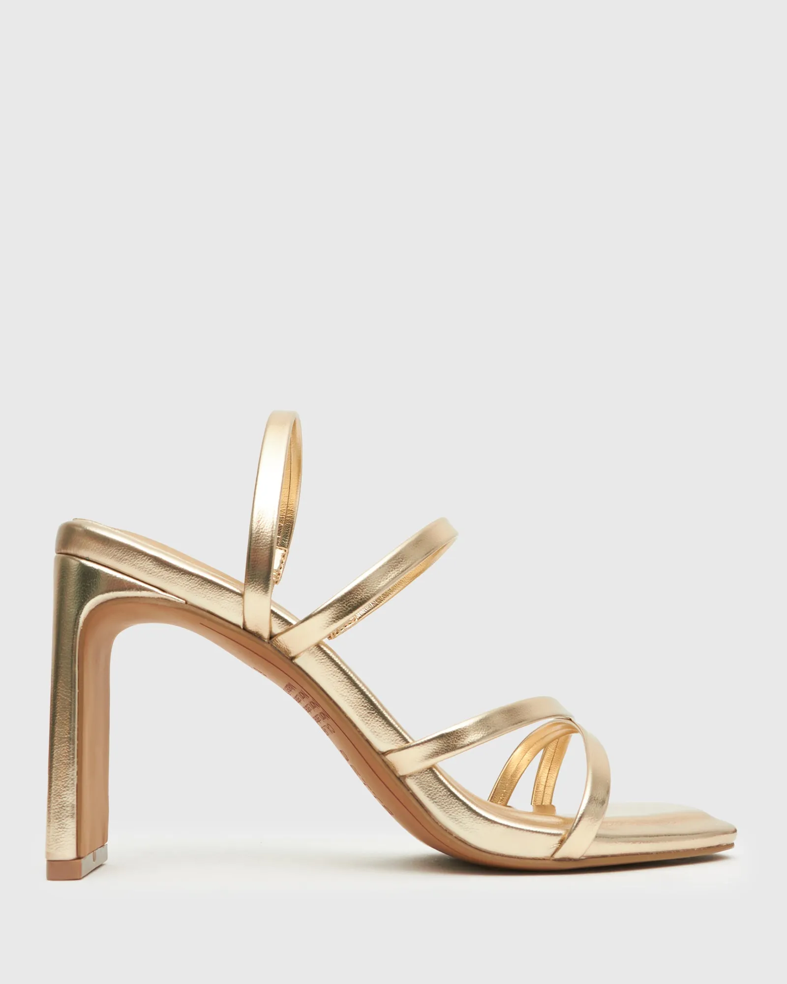 CALLABRIA High Block Heel Strappy Mules