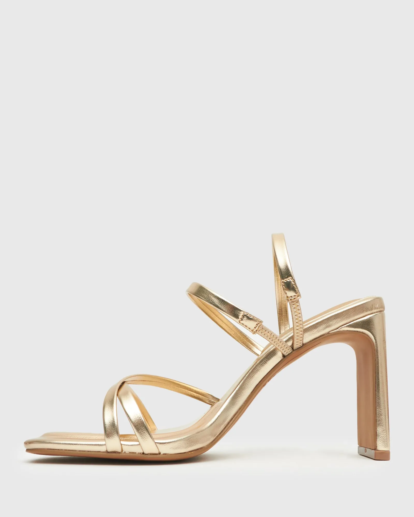 CALLABRIA High Block Heel Strappy Mules