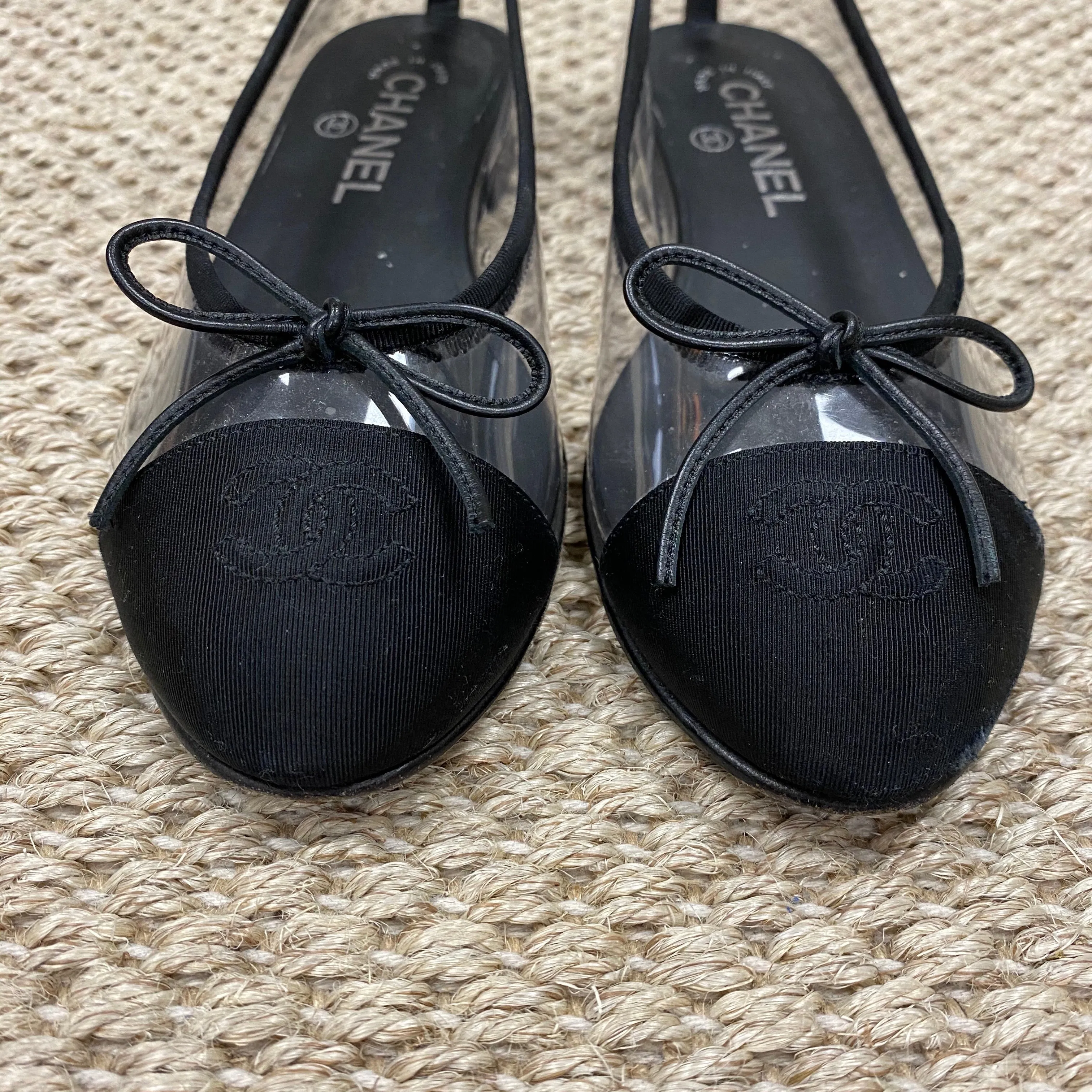 Chanel Clear PVC Ballet Flats