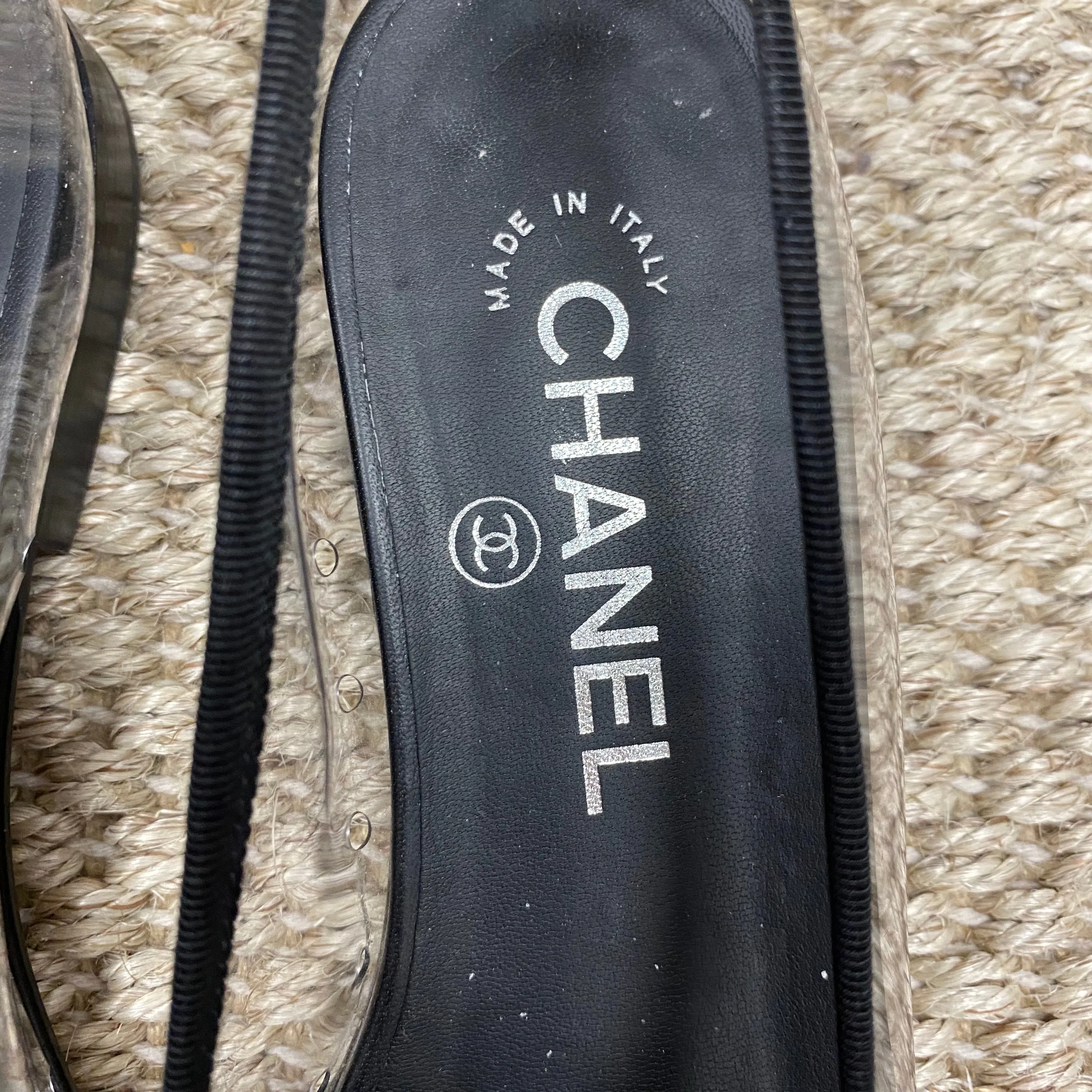 Chanel Clear PVC Ballet Flats