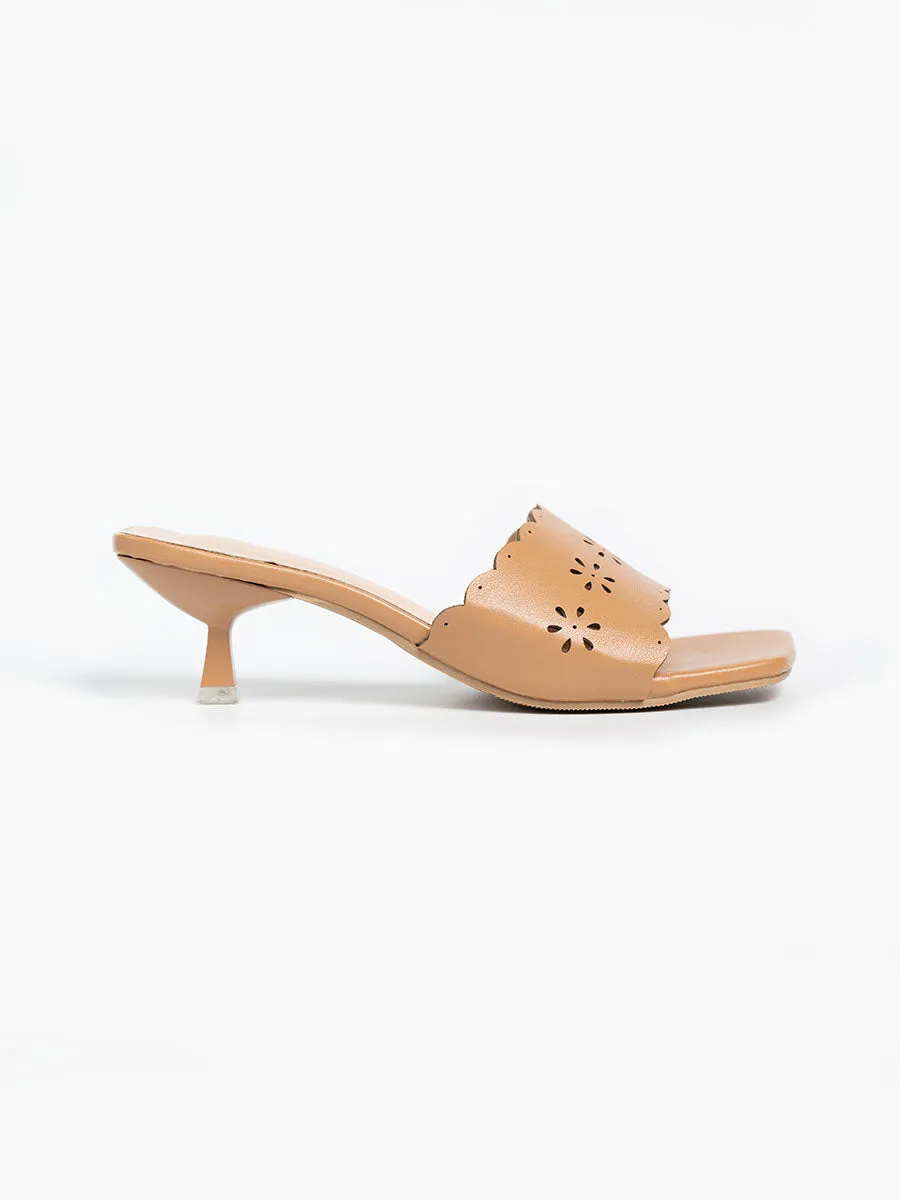 Citra Eyelet Mules Heels