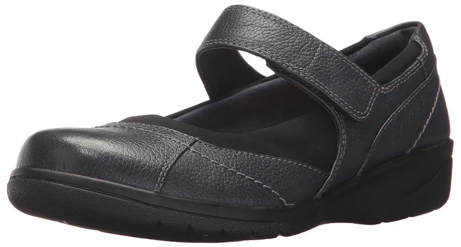 CLARKS Women's Cheyn Web Mary Jane Flat