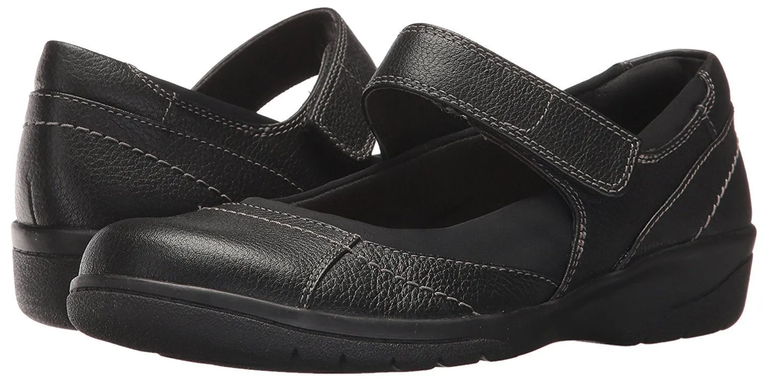 CLARKS Women's Cheyn Web Mary Jane Flat