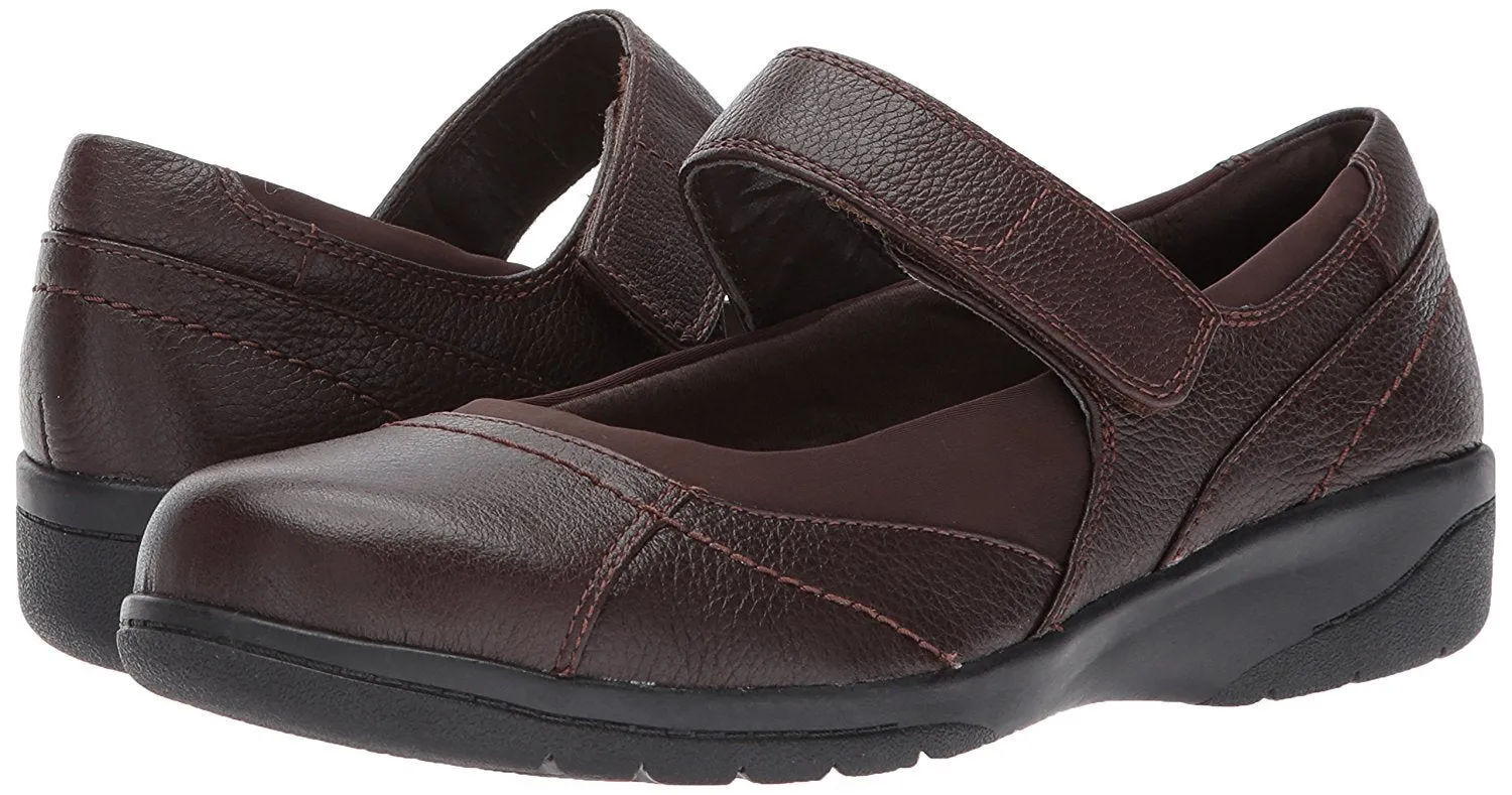 CLARKS Women's Cheyn Web Mary Jane Flat