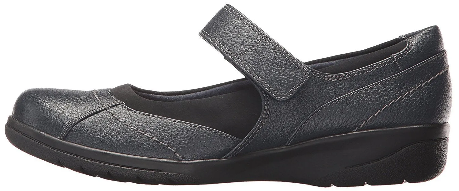 CLARKS Women's Cheyn Web Mary Jane Flat