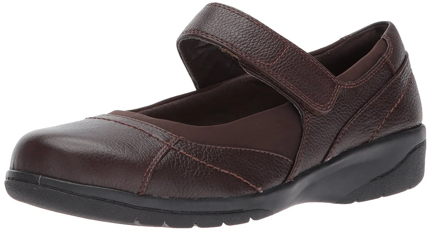 CLARKS Women's Cheyn Web Mary Jane Flat