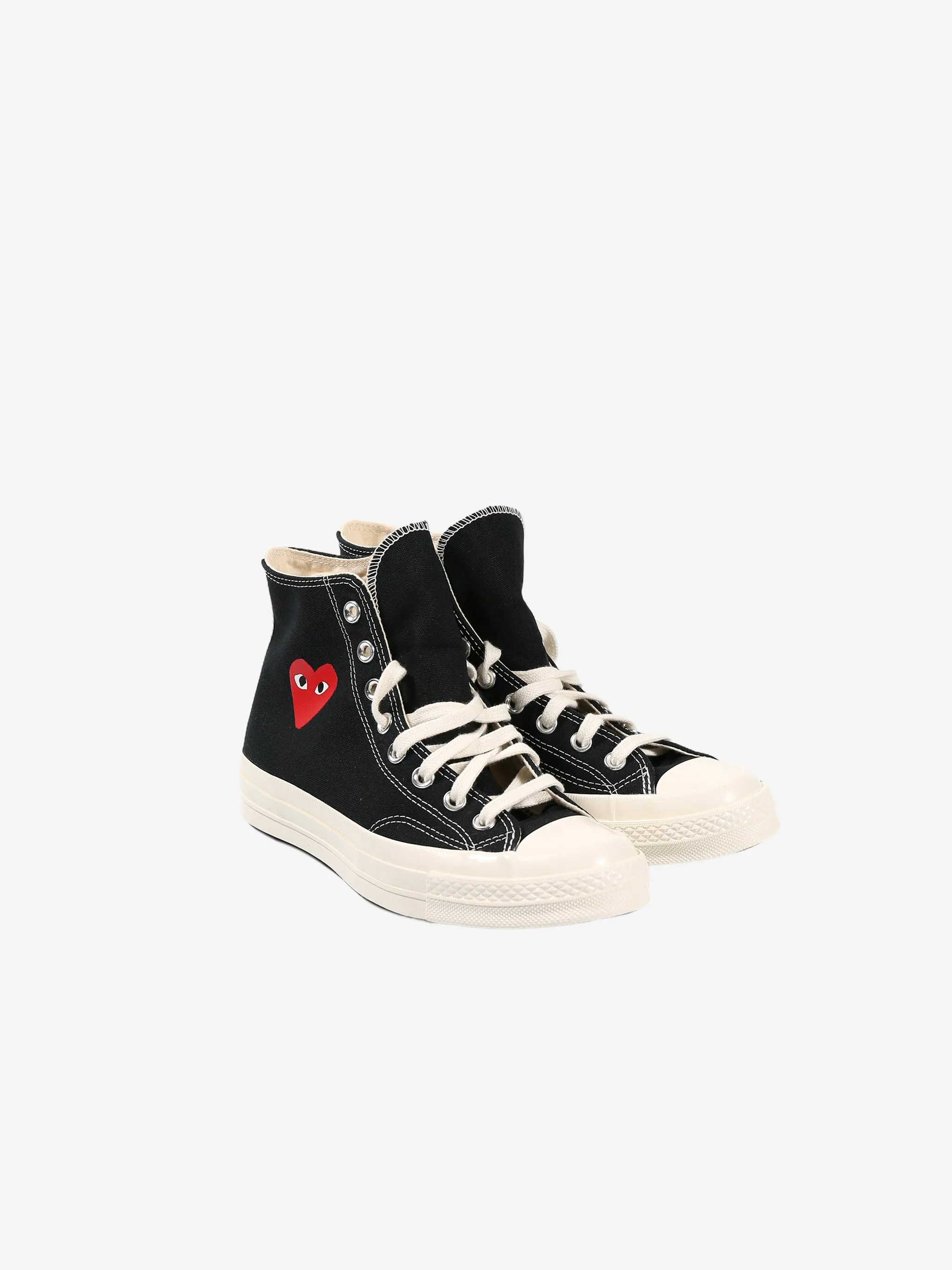 COMME DES GARCONS PLAY X CONVERSE - Unisex Chuck Taylor 70 Small Red Heart High Top Sneakers