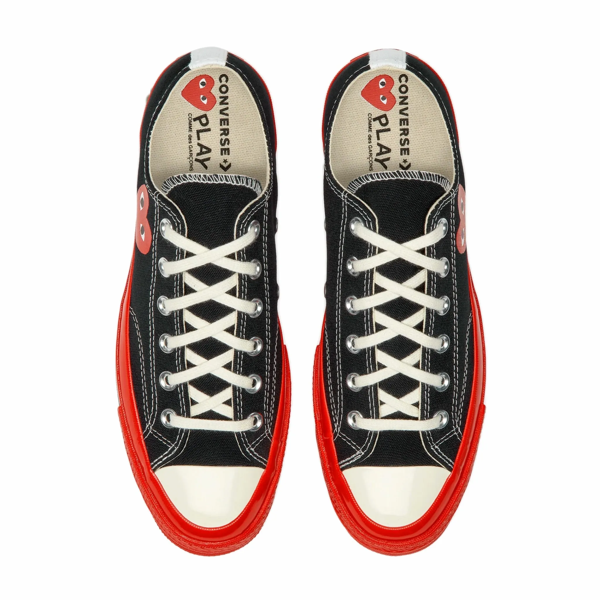 Comme des Garçons PLAY Converse Chuck '70 Red Sole Ox (Black) P1K123