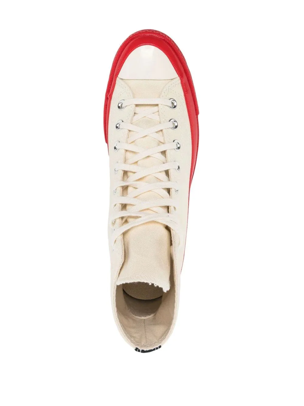 Converse High 'Chuck Taylor' Sneaker Red Sole - White