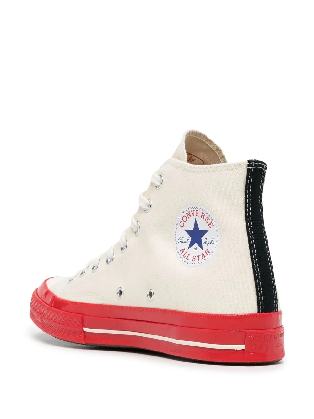 Converse High 'Chuck Taylor' Sneaker Red Sole - White