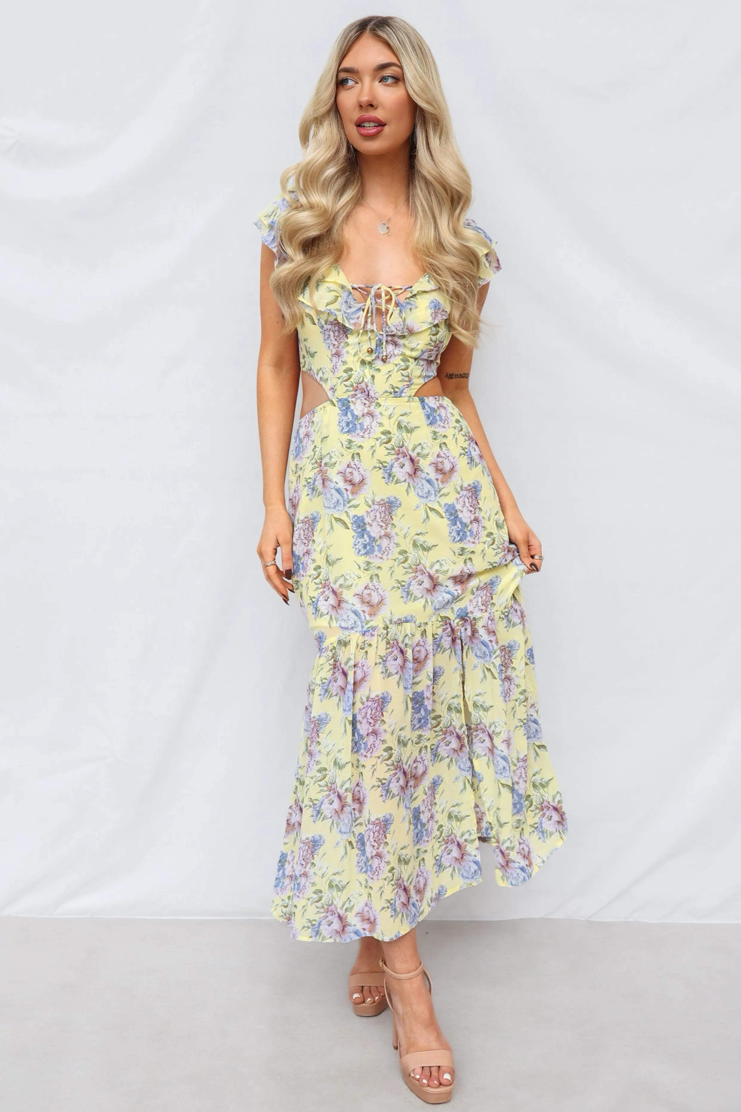 Cornell Maxi Dress - Yellow Floral