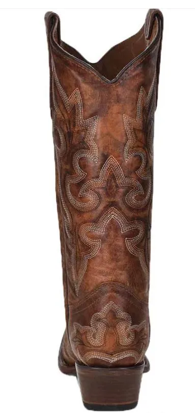 Corral L5780 Circle G Women's Embroidered Snip Toe Cowgirl Boots