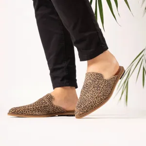 De Beauvoir Leopard Mules