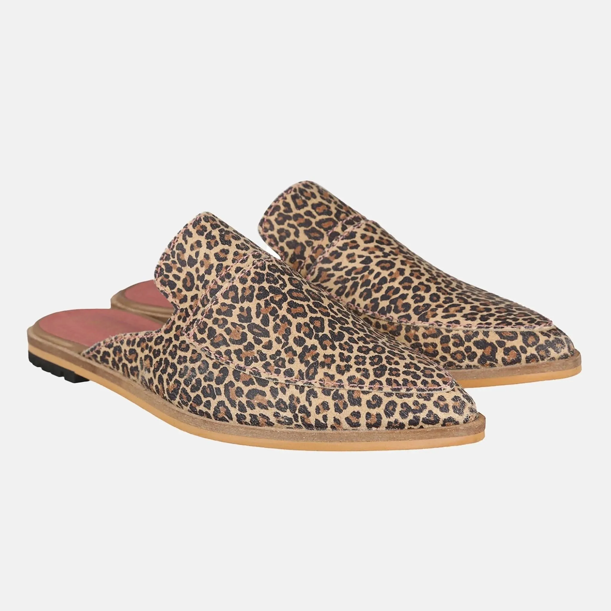 De Beauvoir Leopard Mules