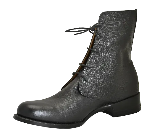 Derby Boot  |  Black pebble grain | Calf