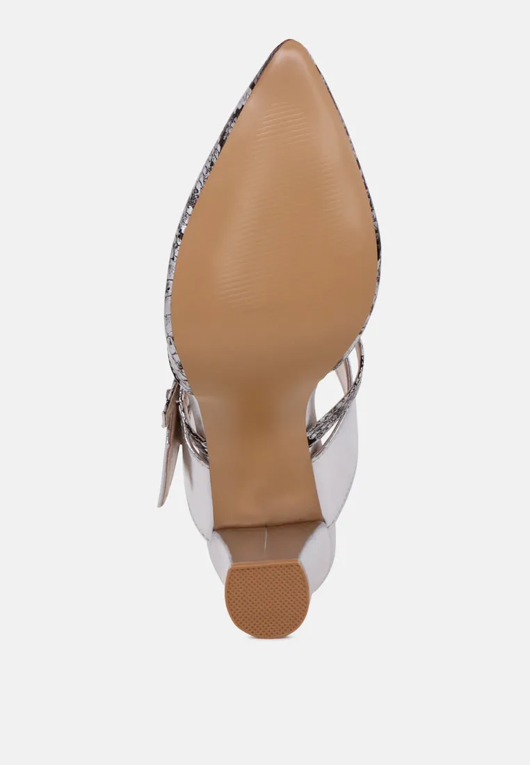 Dina Pointed-Toe High Heel Mules