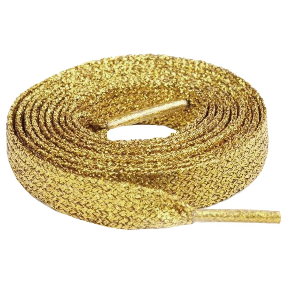 [Gold Glitter] - Flat Premium Shoelaces