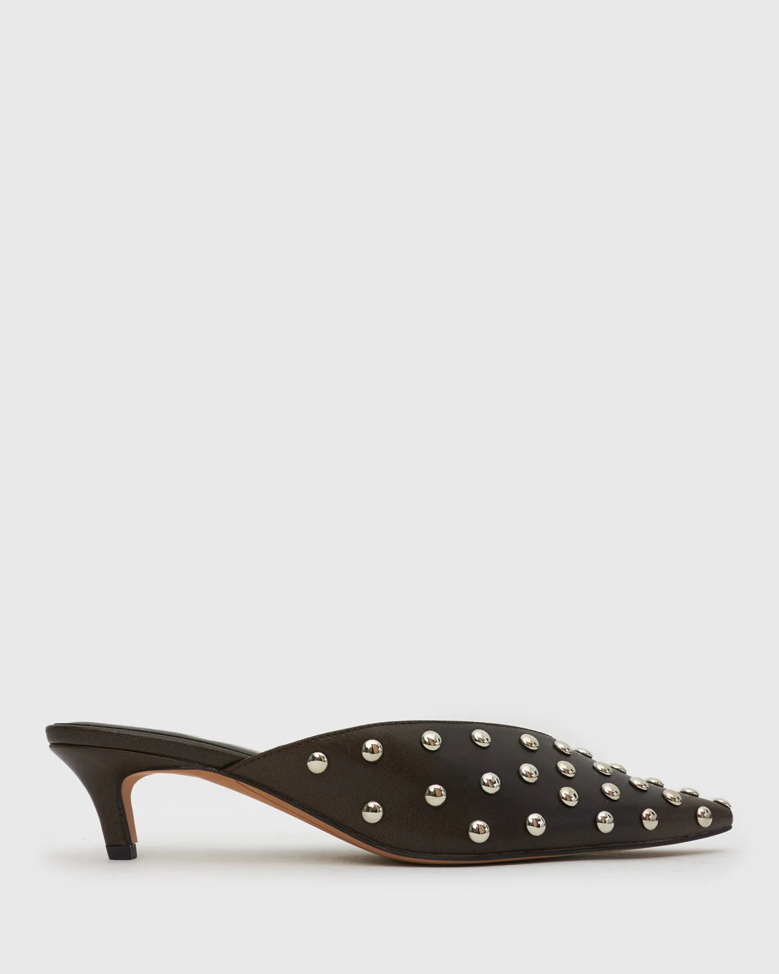 LIA Low Heel Studded Mules