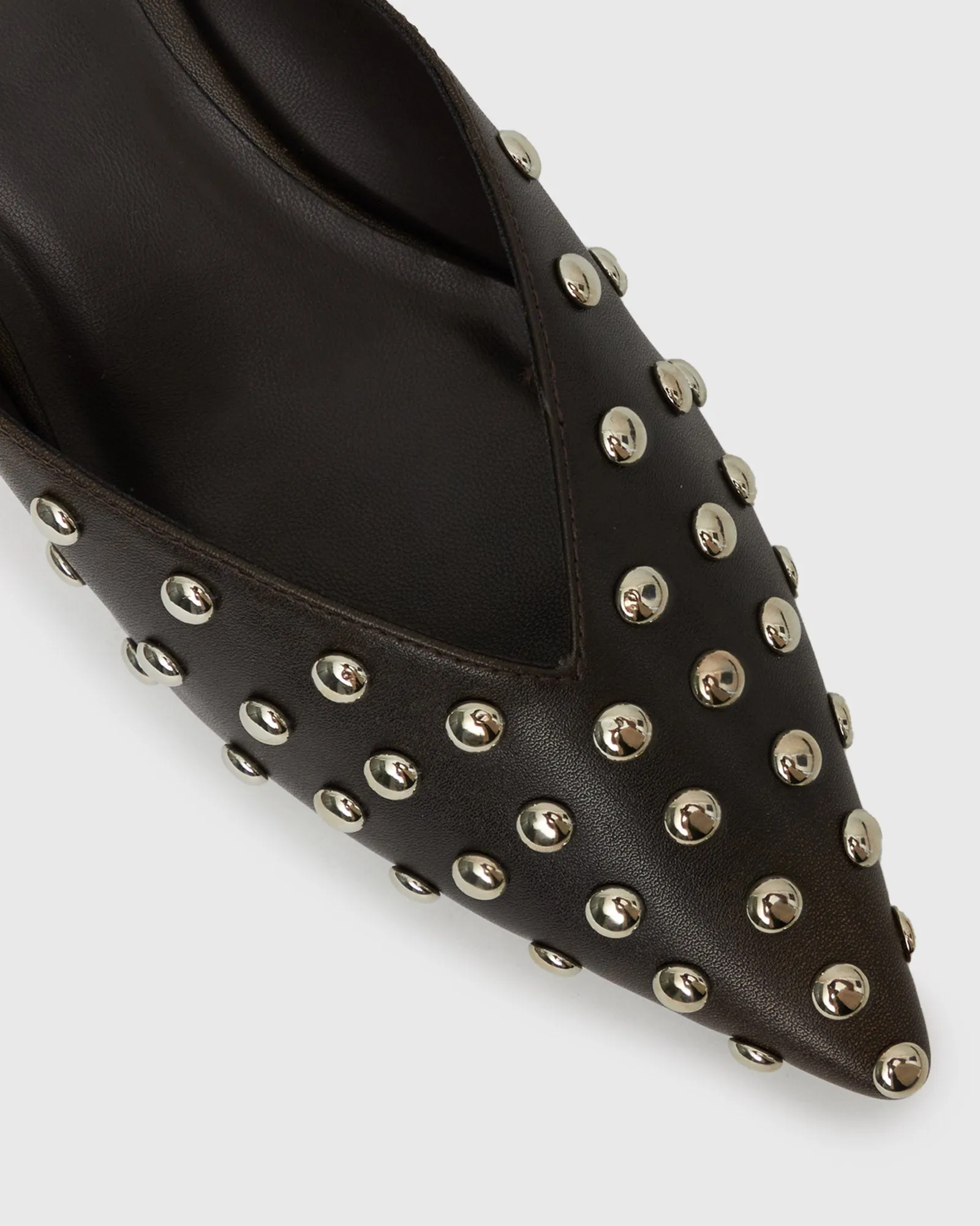 LIA Low Heel Studded Mules