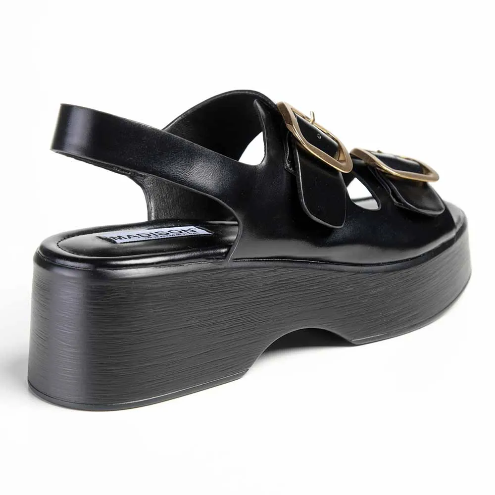 Madison Jaquine Slingback Sandal - Black