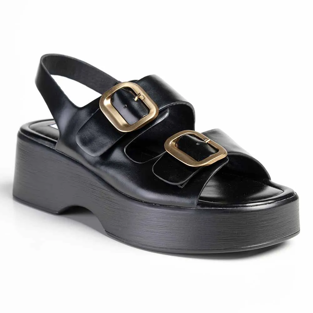 Madison Jaquine Slingback Sandal - Black