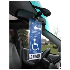 MirorTag™ Silver Handicapped Parking Placard Holder