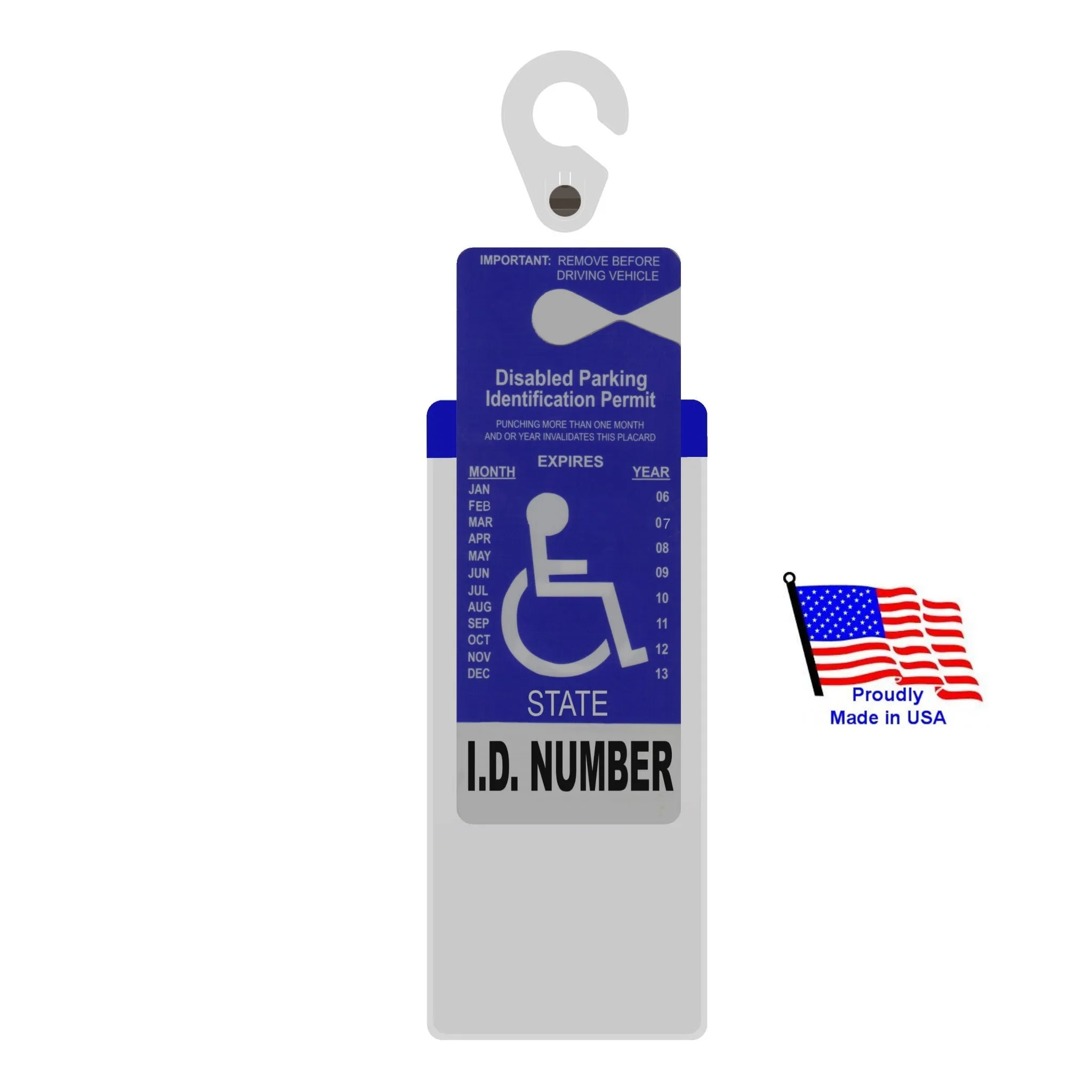 MirorTag™ Silver Handicapped Parking Placard Holder