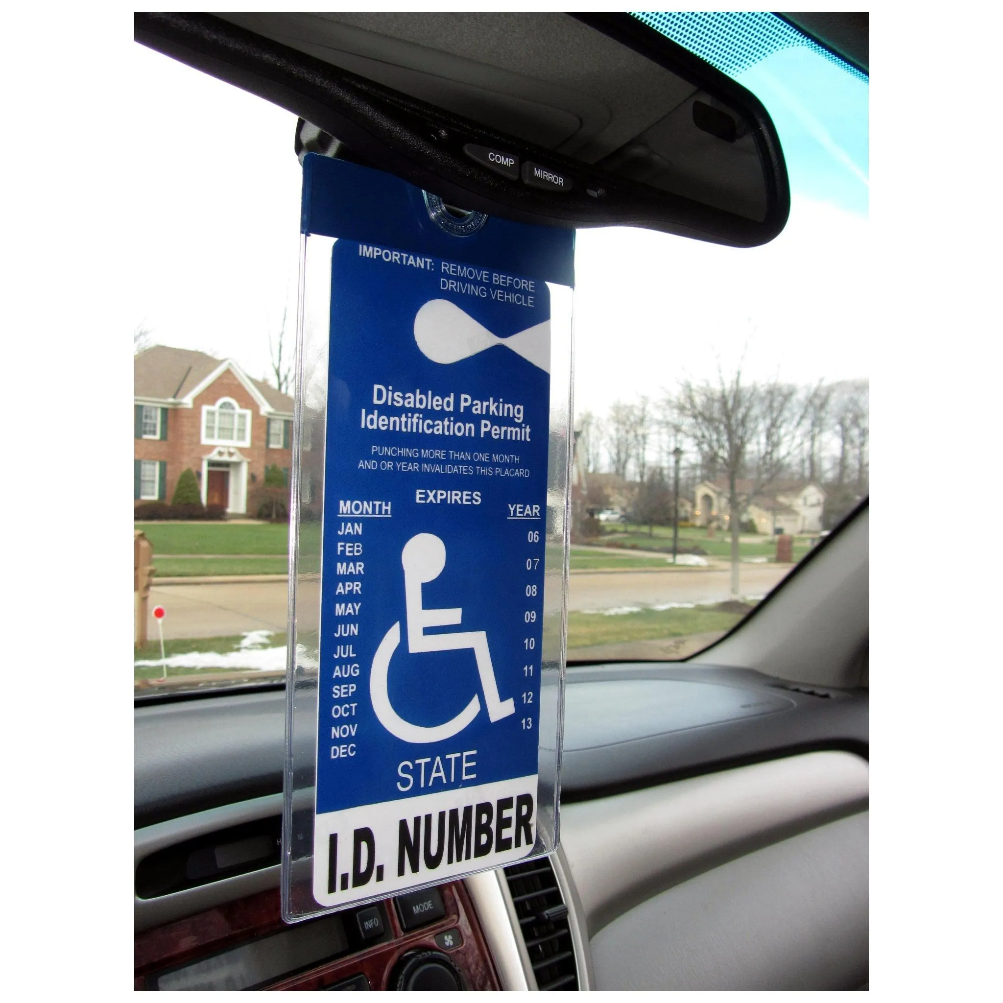 MirorTag™ Silver Handicapped Parking Placard Holder