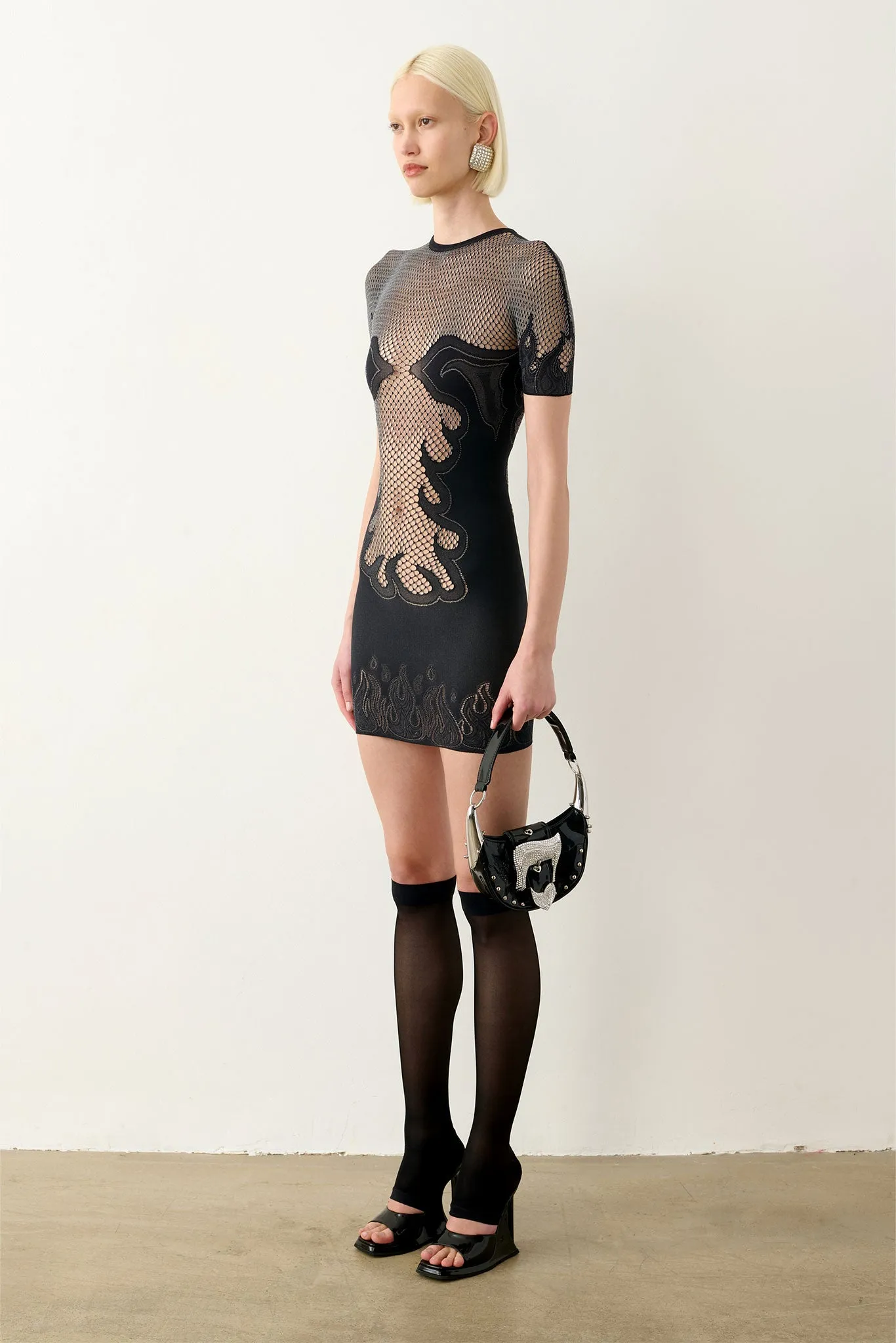 Pin Up Mini Dress Black