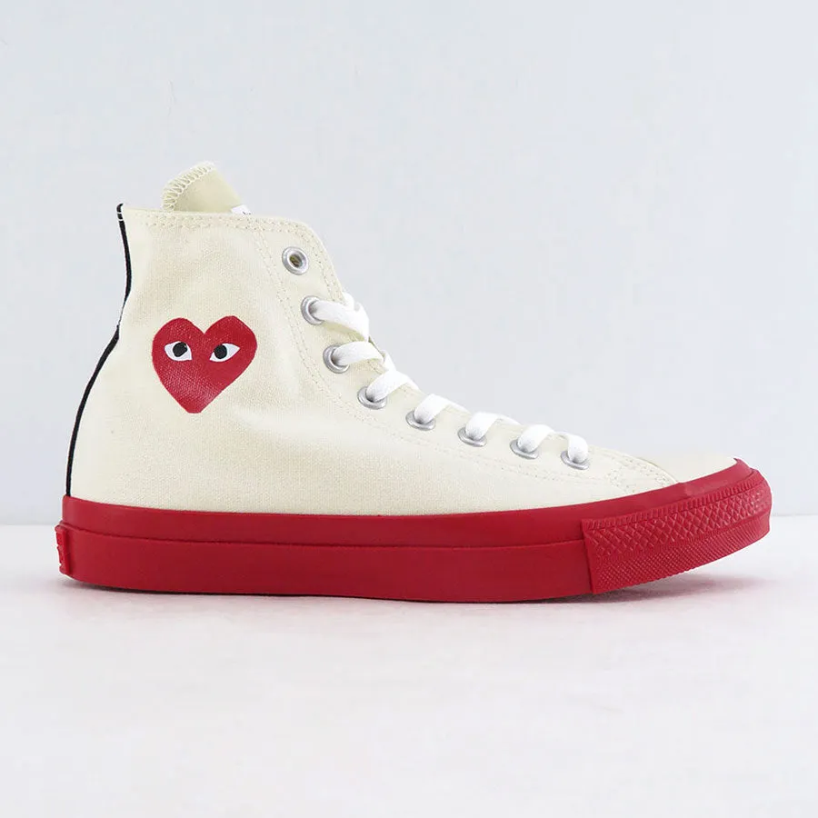 【PLAY COMME des GARCONS】<br>PLAY CONVERSE CHUCK TAYLOR (WHITE)<br>AZ-K121-001