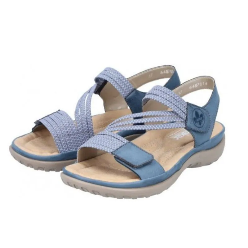 Rieker  64870-14 Blue Women's Sandals