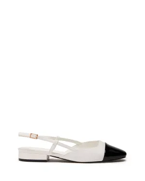 Selene Slingback Ballet White