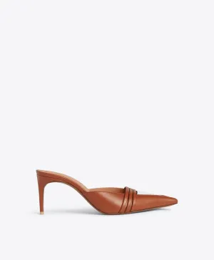 Taron 70 Tan Leather Mules