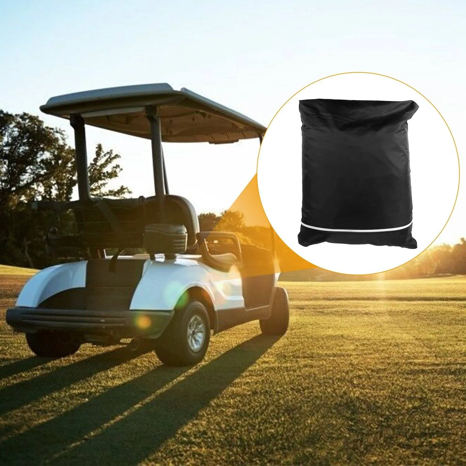 Universal 4 Passenger Golf Cart Cover 210D