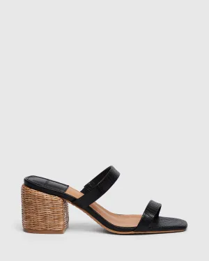 Whisper Mules Black